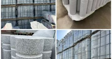 延安 芝麻白花岗岩挡车柱、隔离柱多少钱