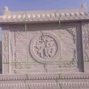 延安 芝麻白花岗岩屏风，照壁，影壁