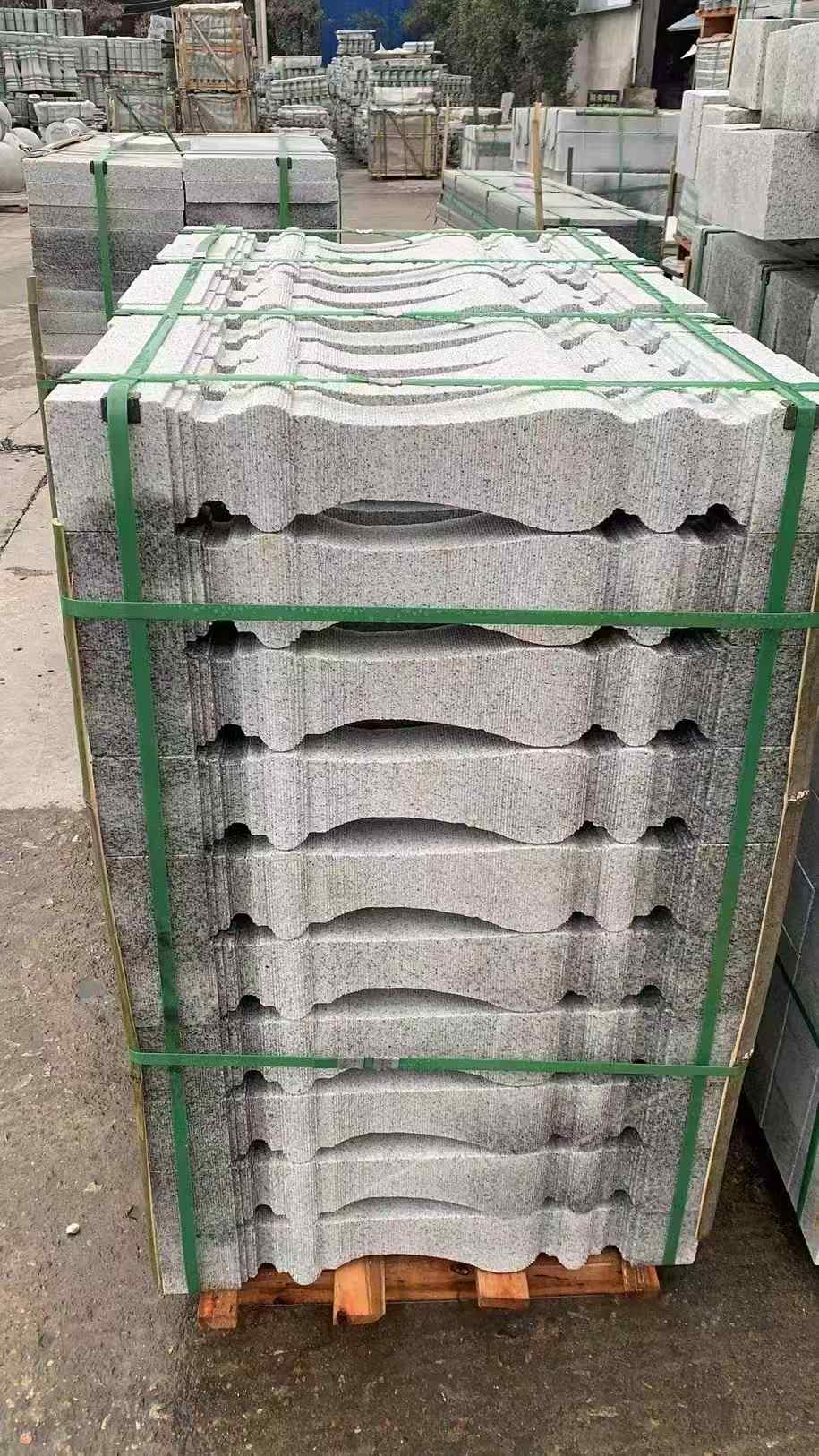 延安 芝麻白方形拉丝面，栏杆花瓶柱