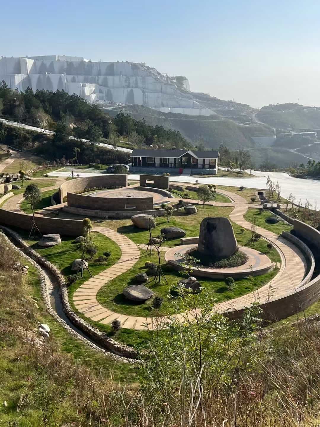 延安仿古石铺装整体效果