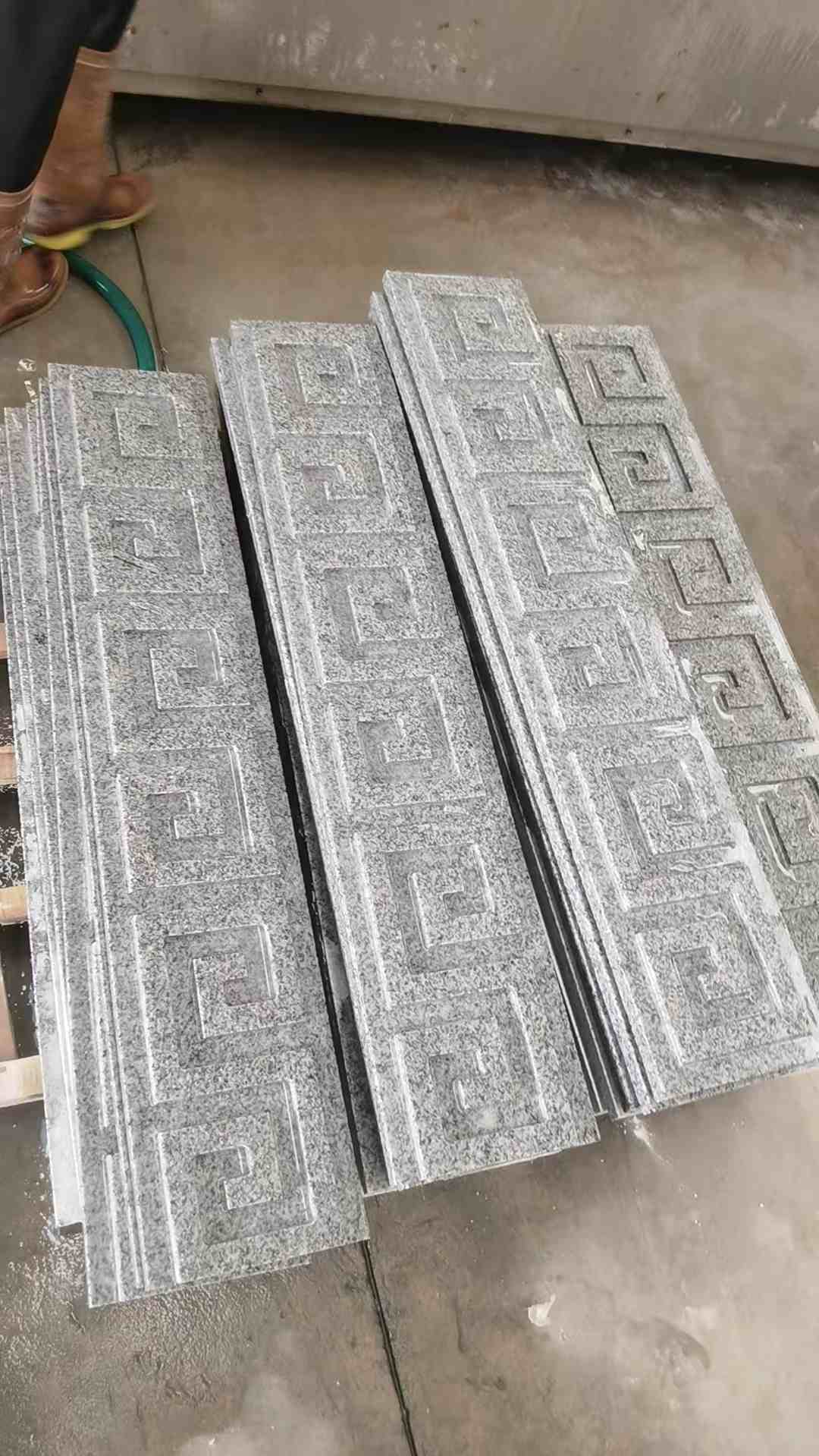 延安 别墅回纹线条，雕刻