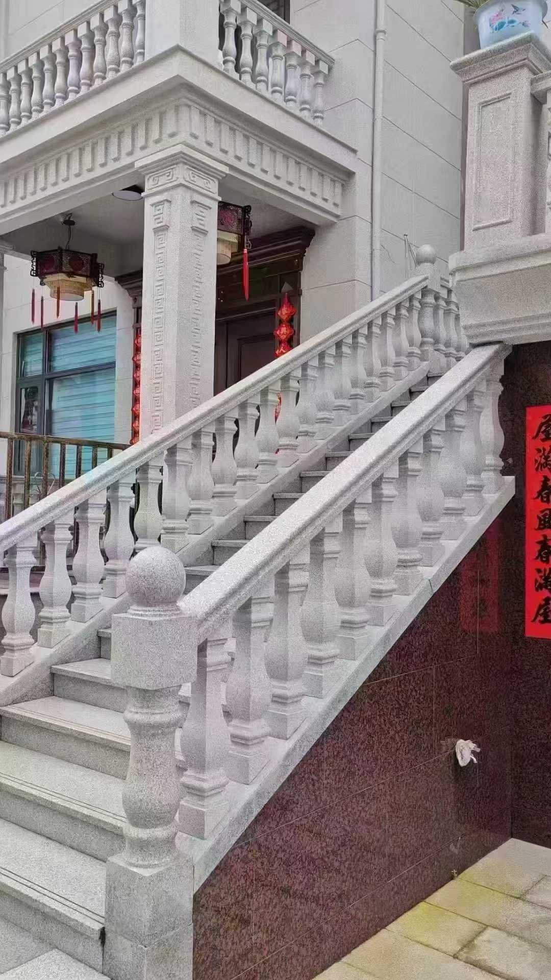 延安 天然石材 阳台庭院护栏、栏杆
