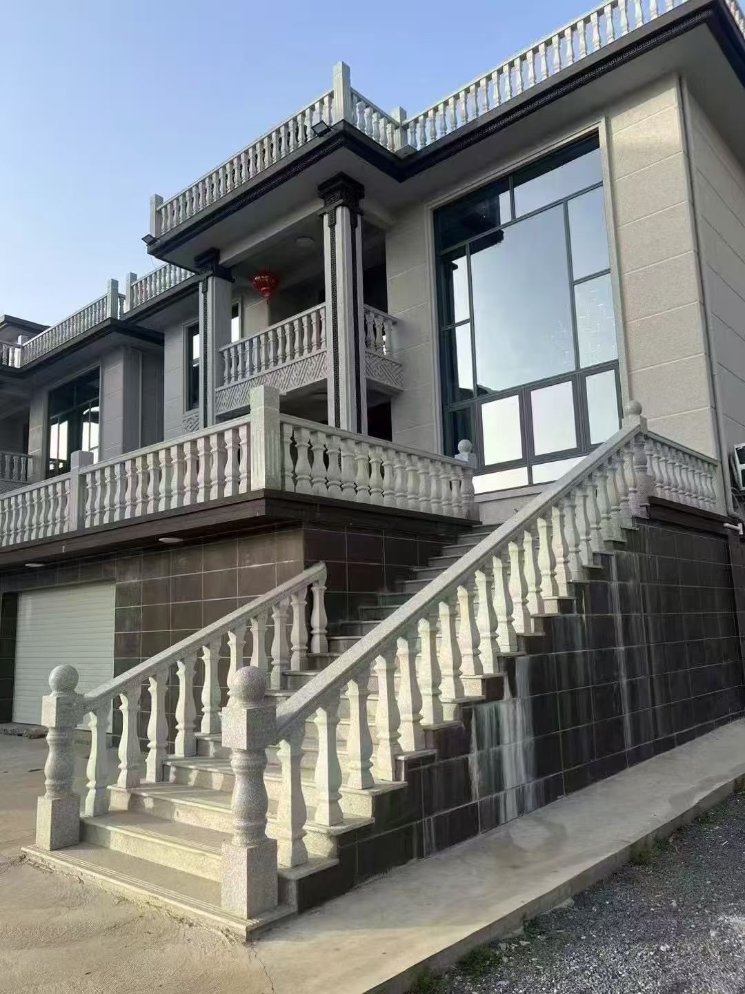 延安 芝麻白别墅阳台栏杆，楼梯栏杆