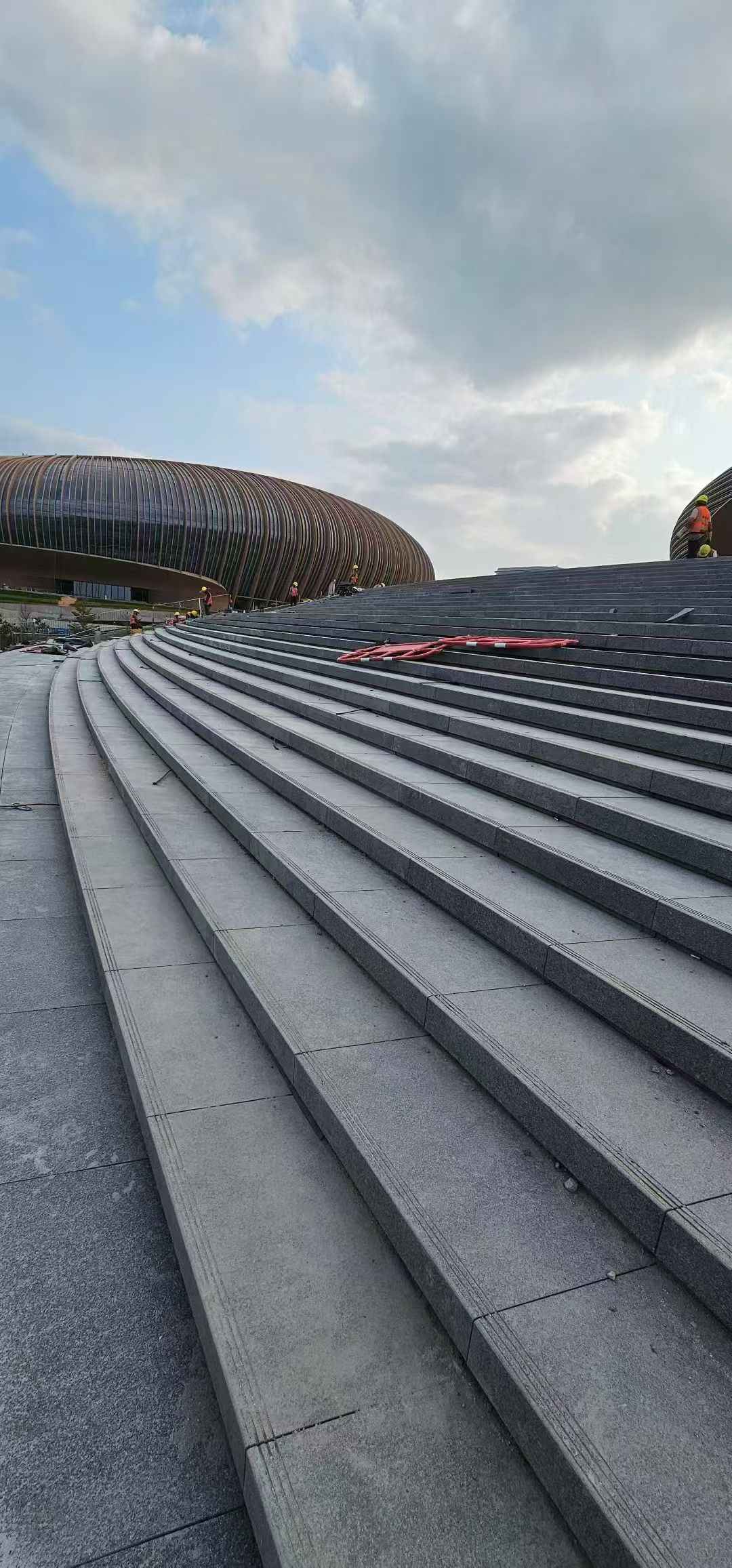 延安 弧形整石台阶铺装效果图