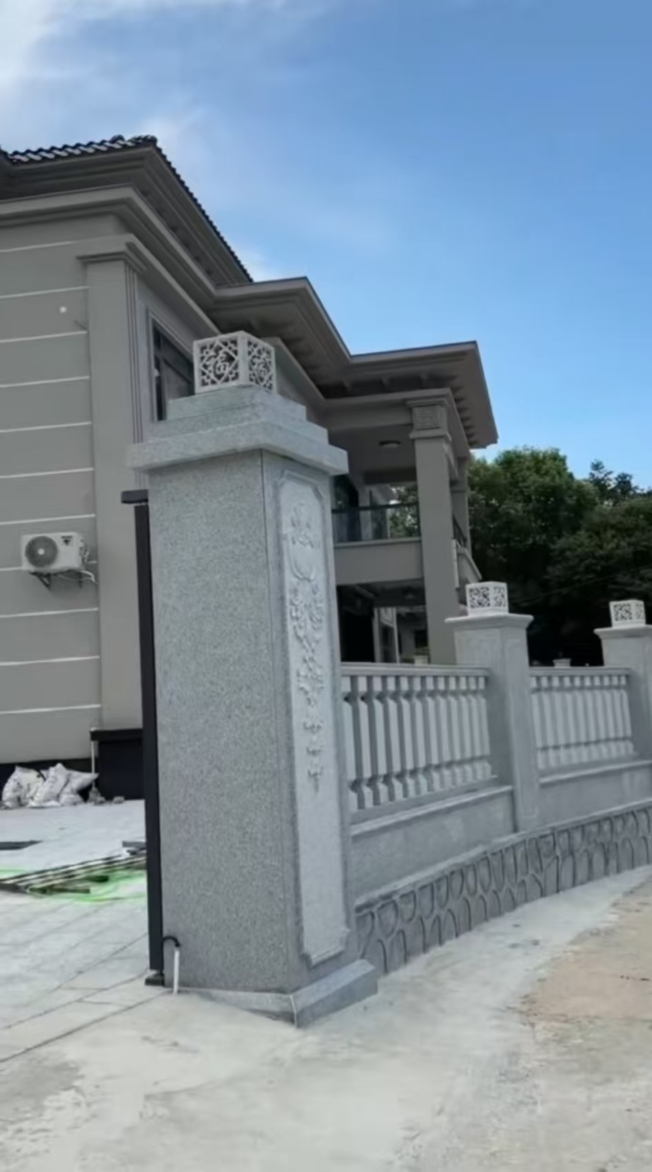 延安 芝麻白别墅围墙栏杆，私人订制
