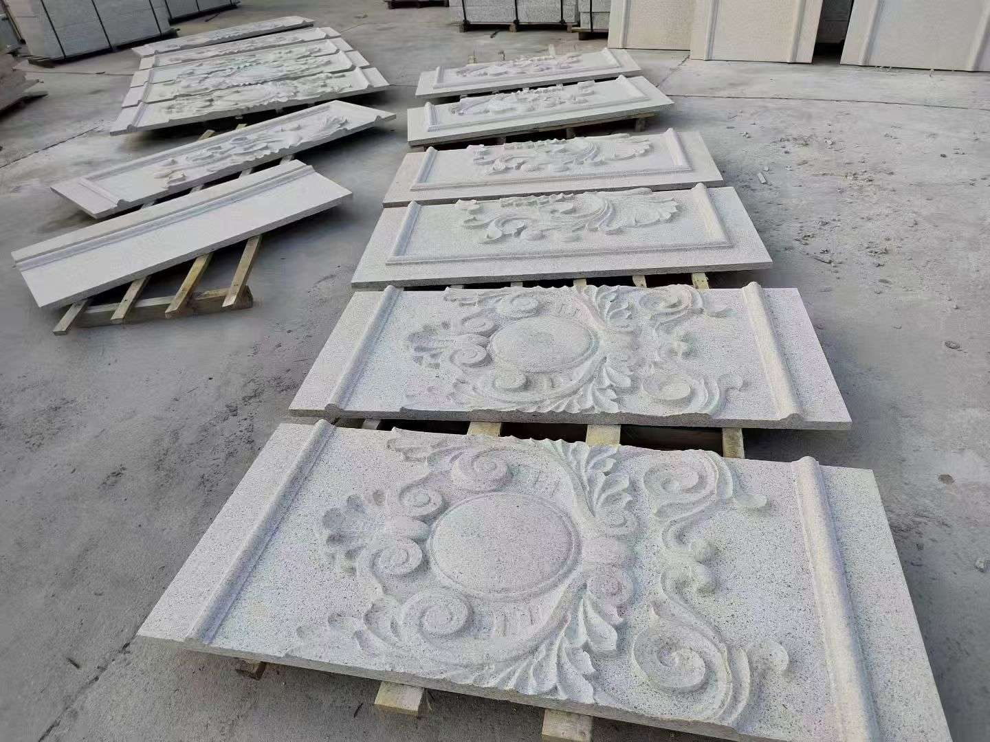 延安 芝麻白干挂雕花板