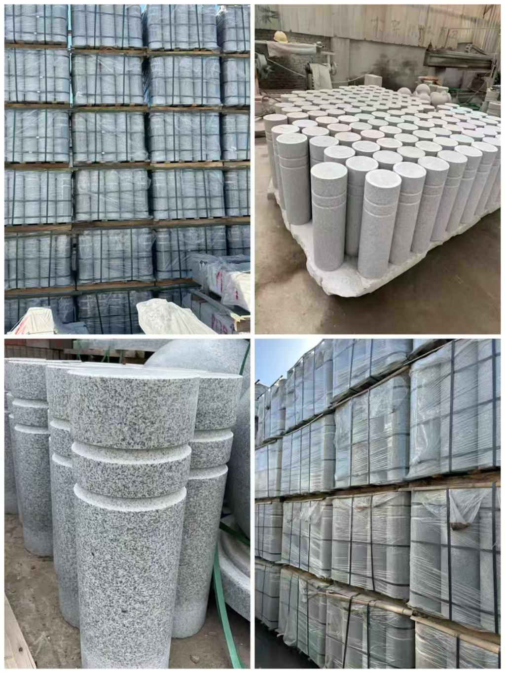 延安 芝麻白花岗岩挡车柱、隔离柱多少钱