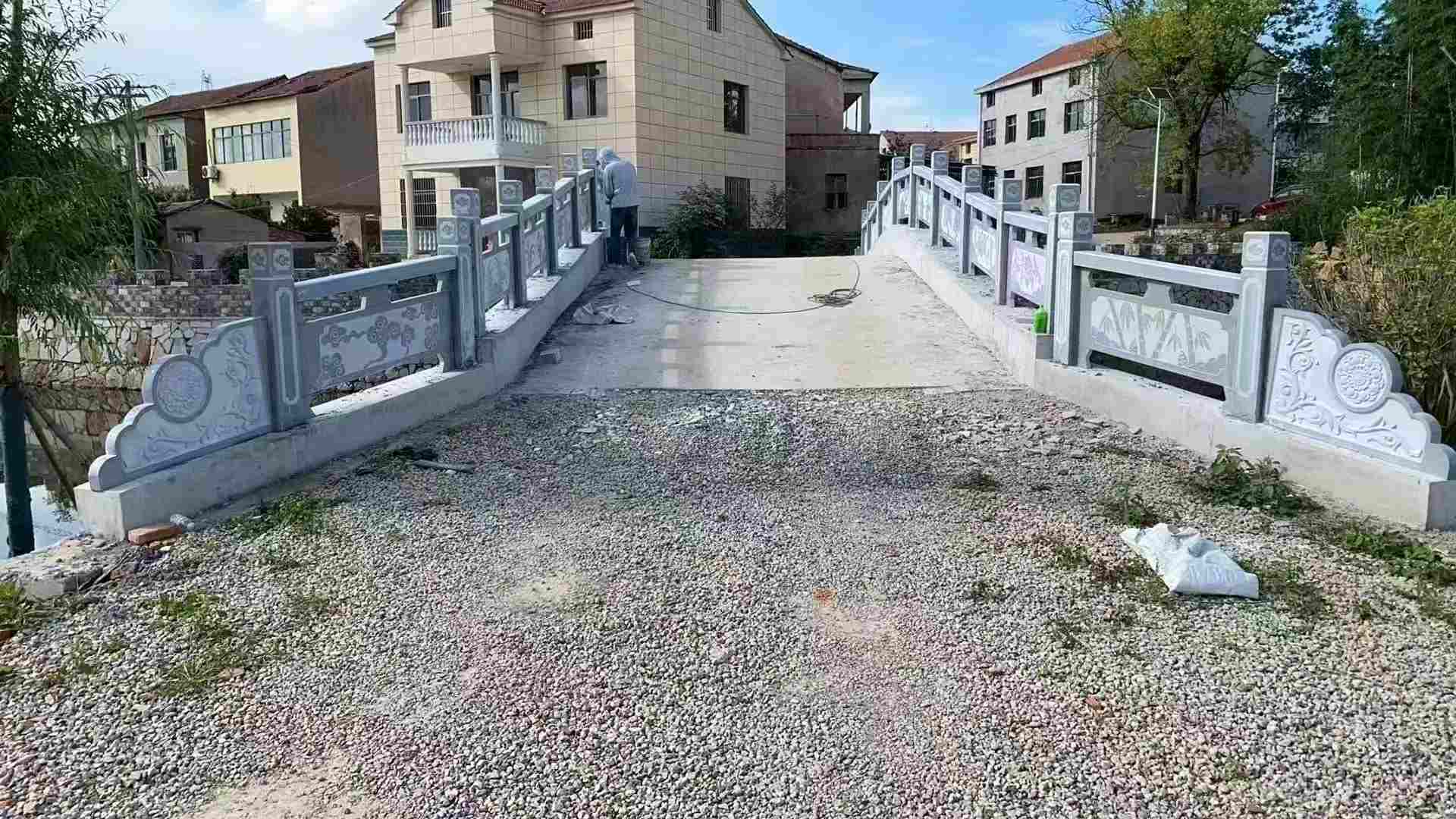 延安 芝麻灰花岗岩桥栏杆